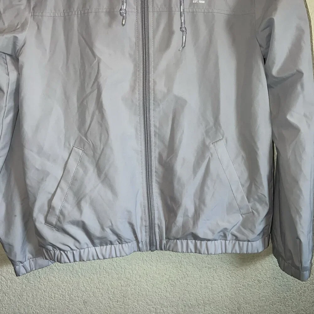 Vans Windbreaker Jacket Women Hooded Mesh Lined Full Zip Purple Logo S Skater